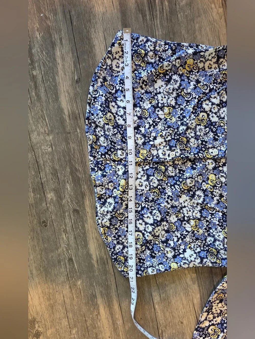Liz Claiborne long-sleeve floral button-down Cotton Shirt